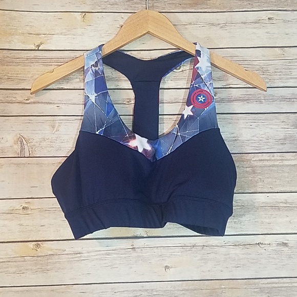captain marvel sports bra
